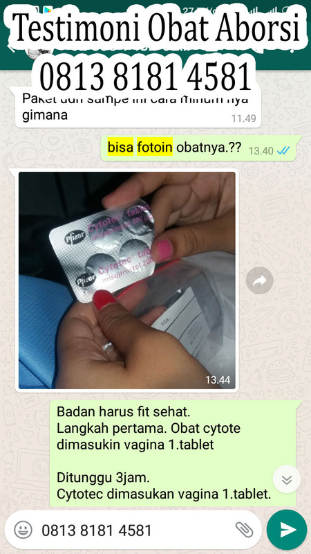 Testimoni Obat Aborsi Sampai 5