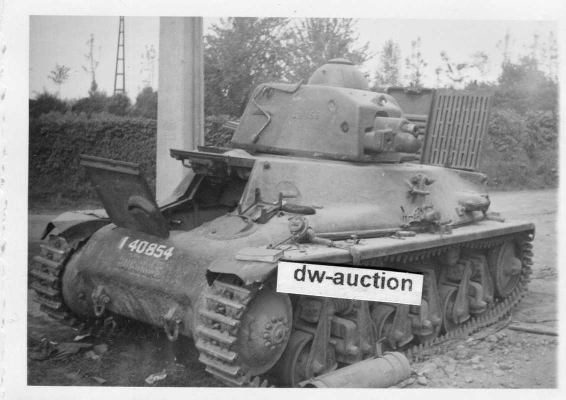 Frankreich , erbeuteter französischer Panzer mit