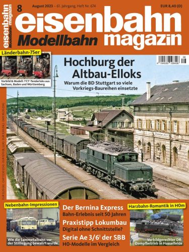 Cover: Eisenbahn Modellbahn Magazin August No 08 2023