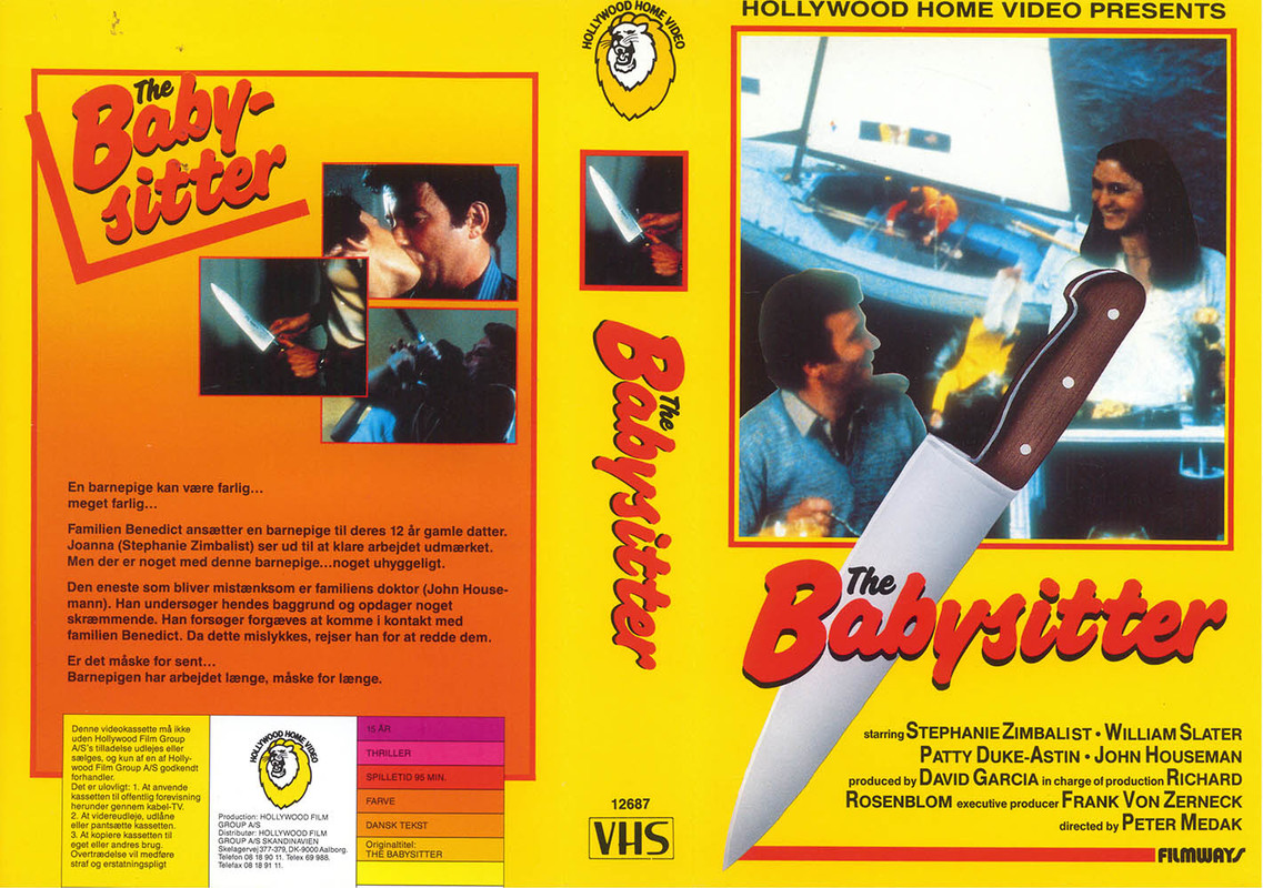 Hollywood Home Video 12687 - The Babysitter (1980) - IMDB tt0080407 - VHS Cover