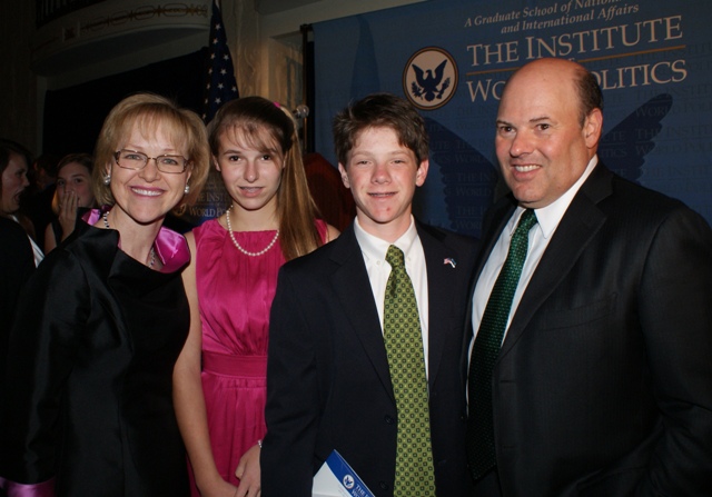 Louis DeJoy with his wife and children