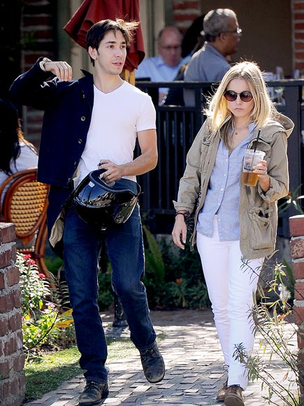 Photo de Kristen Bell  & son ami Justin Long