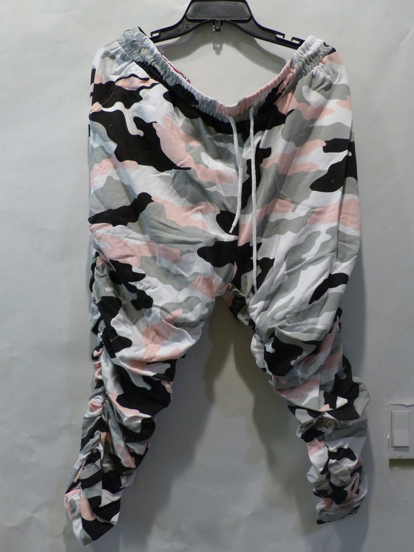 THRILLER 94 HAMMER PANTS PINK, GREY, BLACK, AND WHITE CAMO WOMENS 2X
