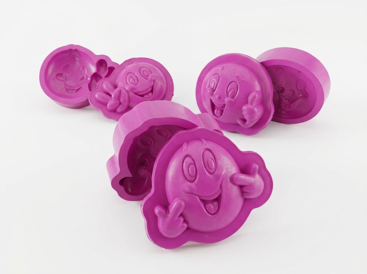 Molde para goma eva foami emoticones no1 crea manualidades 3D