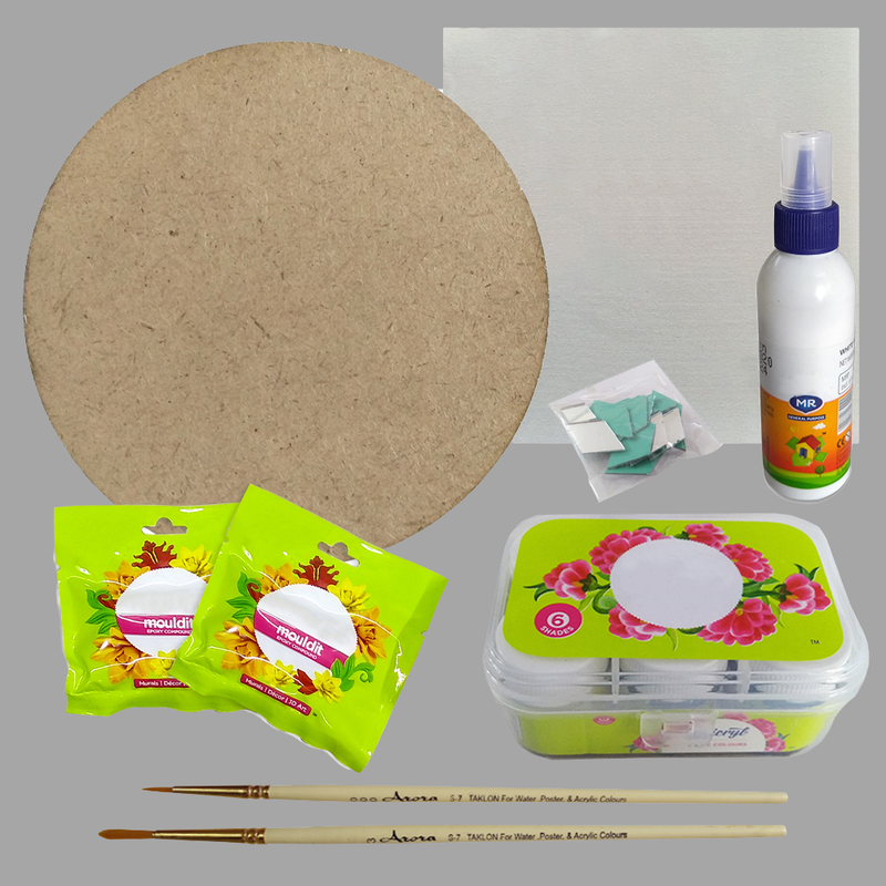 Lippan Art on Round MDF DIY Kit
