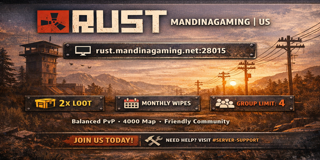 MandinaGaming | US | 2x | Solo/Duo/Trio/Quad | Vanilla+