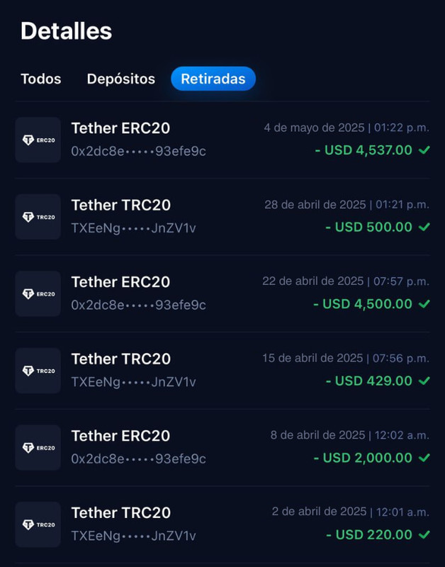 Retiro prueba
