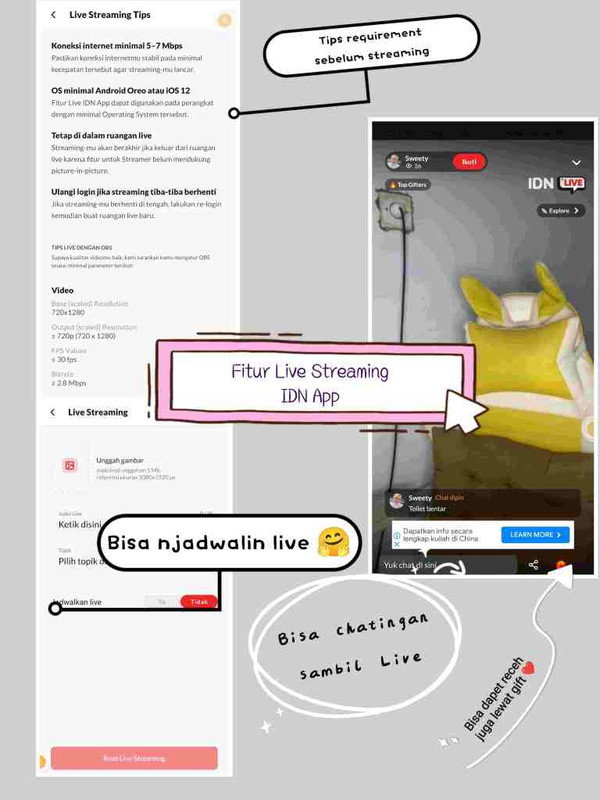 Fitur IDN App Live Streaming