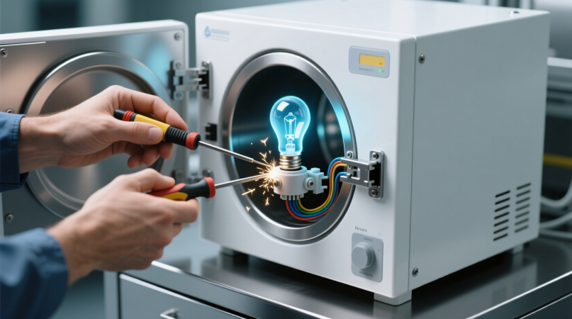 Замена кварцевой лампы в стерилизаторе