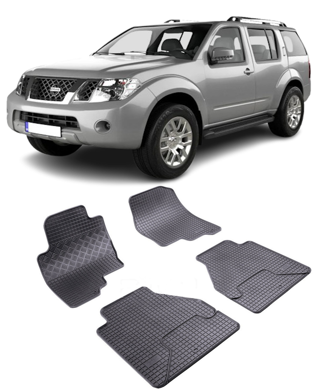 Set 4 covorase Nissan Pathfinder 2006, din cauciuc 100%, compatibile cu autoturismul NISSAN Pathfinder