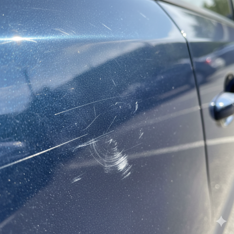 Clear coat scratch repair