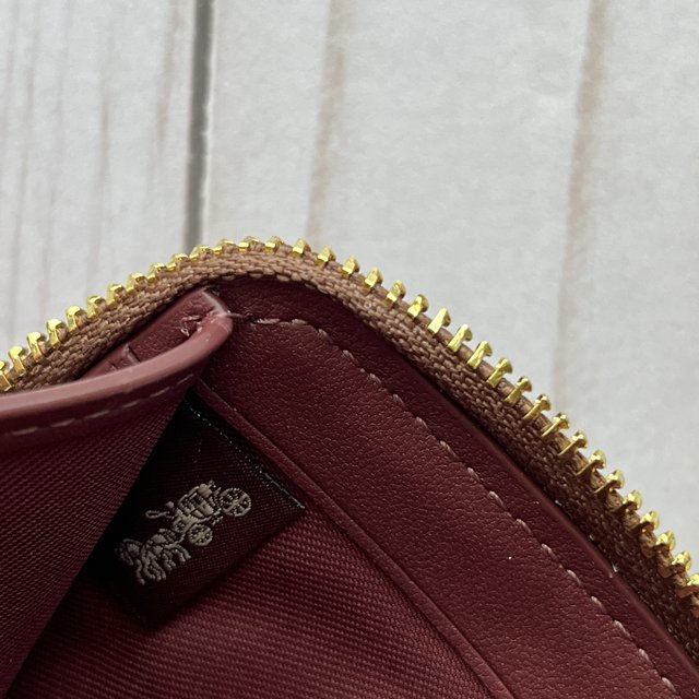 COACH Small Zip Around Wallet In Signature Jacquard Khaki COACH Small Zip Around Wallet In Signature Jacquard Khaki