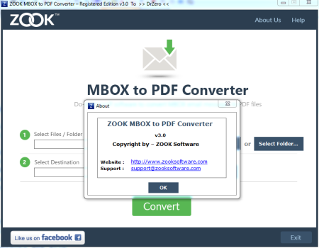 ZOOK MBOX to PDF Converter v3.0 ZOOK MBOX to PDF Converter v3.0