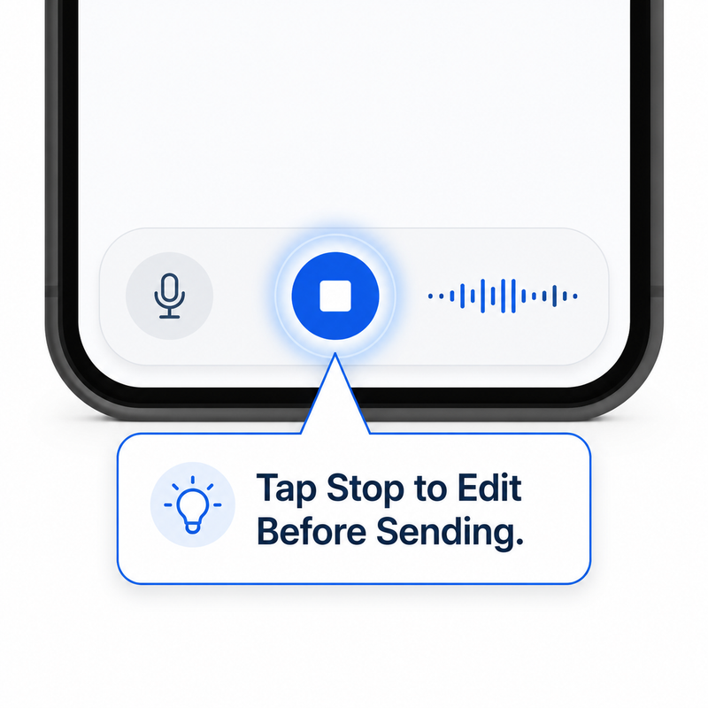 ChatGPT voice auto submit message stop button workaround