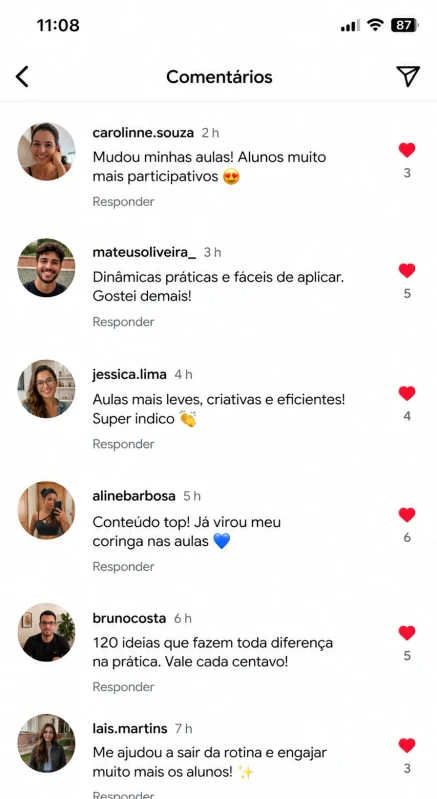 Feedback de quem usa as Dinâmicas Aquáticas