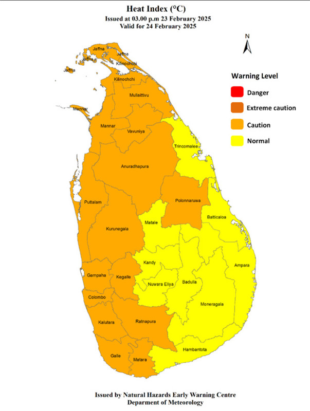 Warm weather advisory issued for several provinces, districts