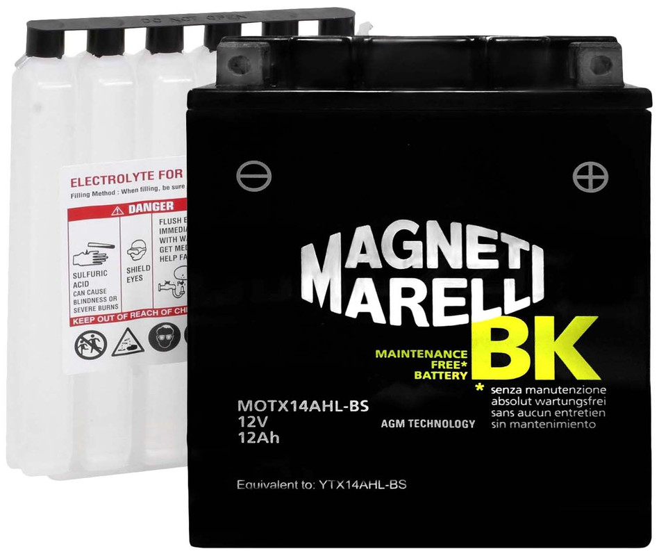 BATTERIA Magneti Marelli YB12AL-A /A2 12V 12AH SPUNTO 160A MOTO - Foto 8