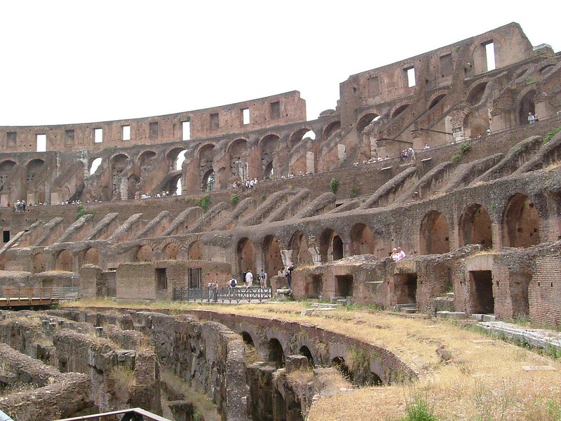 Dinding Colosseum Roma, Italia