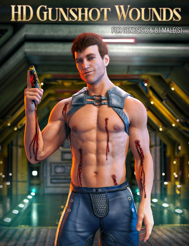 HD Gunshot Wounds for Genesis 8 and 8.1 Males HD Gunshot Wounds for Genesis 8 and 8.1 Males