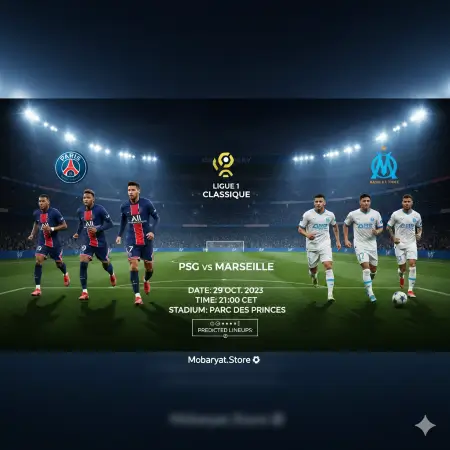 بث مباشر مباراة باريس سان جيرمان ومارسيليا - الدوري الفرنسي