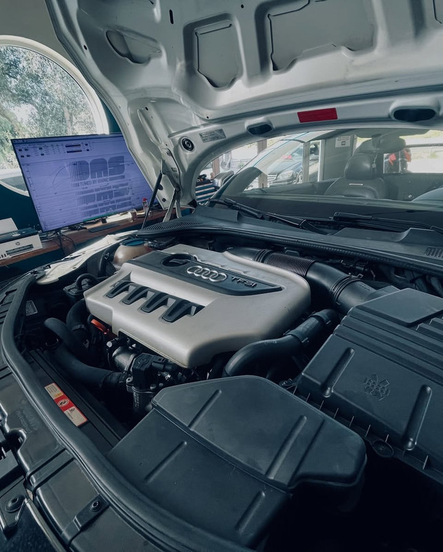 Audi TTS Stage 1 dyno graph results