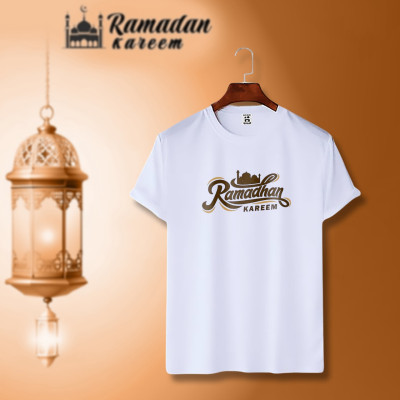 ইসলামিক ক্যালিগ্রাফি ডিজাইন কটন হাফহাতা টিশার্ট