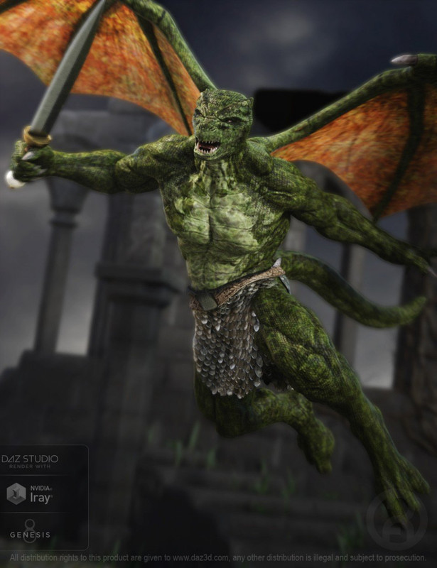 Dragkon for Genesis 8 Male Dragkon for Genesis 8 Male