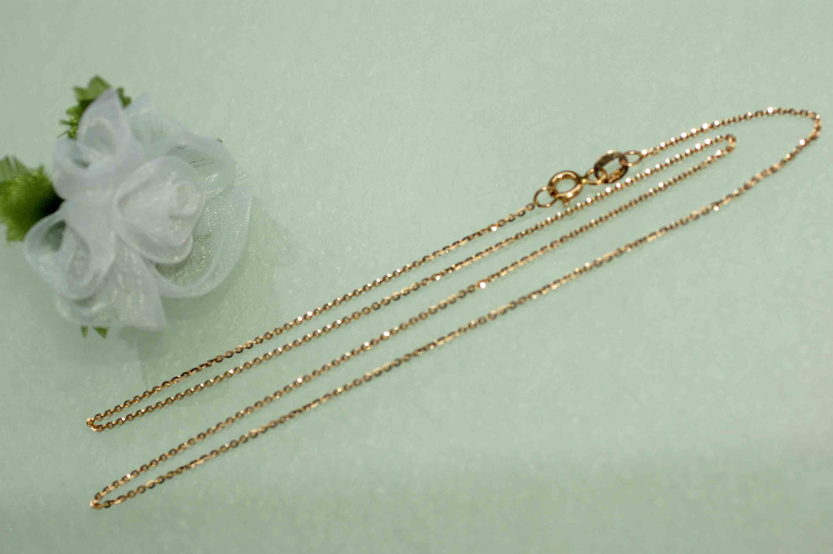 Zwillings-Panzerkette 585 Gelbgold 3 Mm 45 Cm
