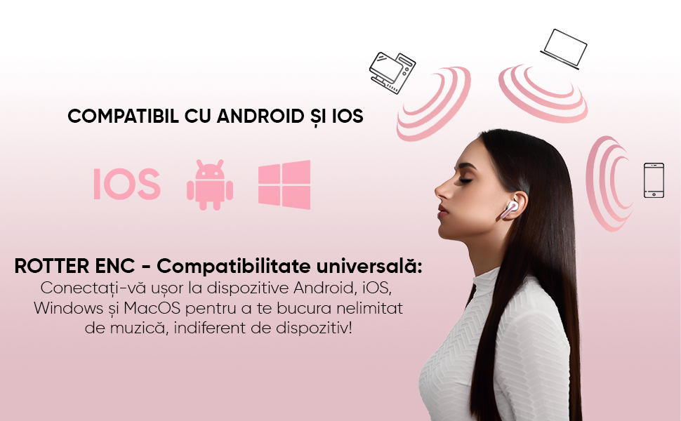 Casti wireless ROTTER ENC