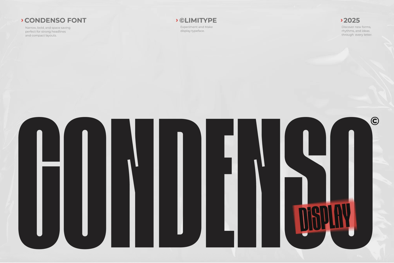 Condenso - Condensed Font