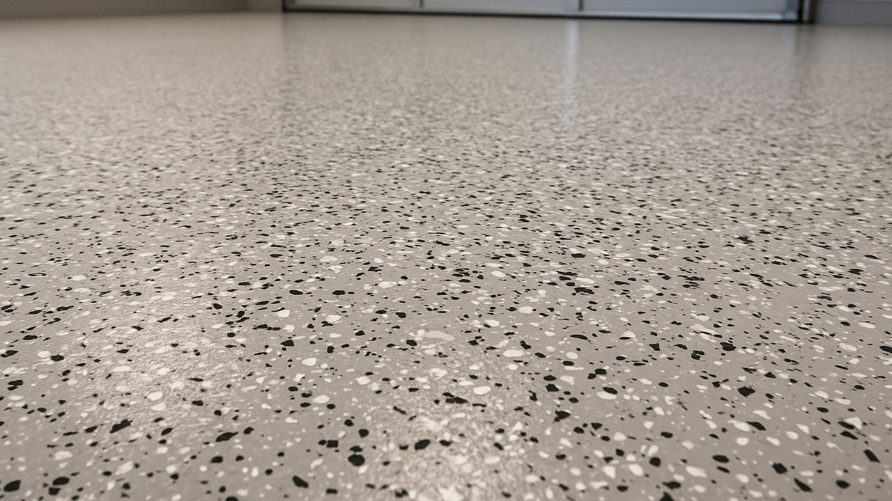 Realizacja posadzki żywiczna w garażu