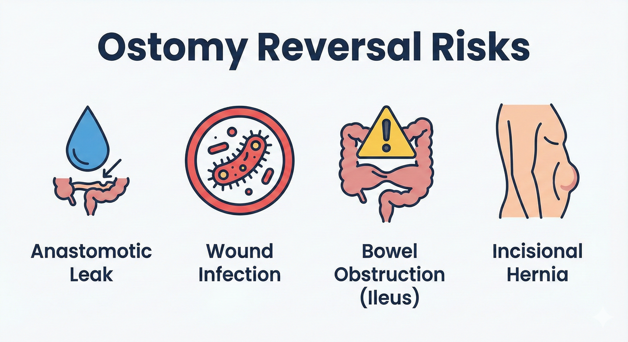Risiken Stomarückverlegung