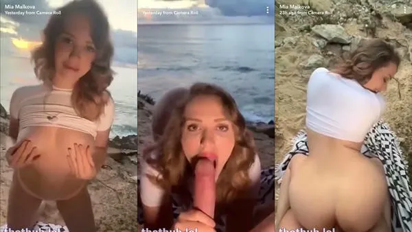 Mia Malkova Anal Fuck On The Beach With CIM POV