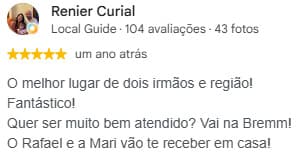 Avaliação real do Google — print 1