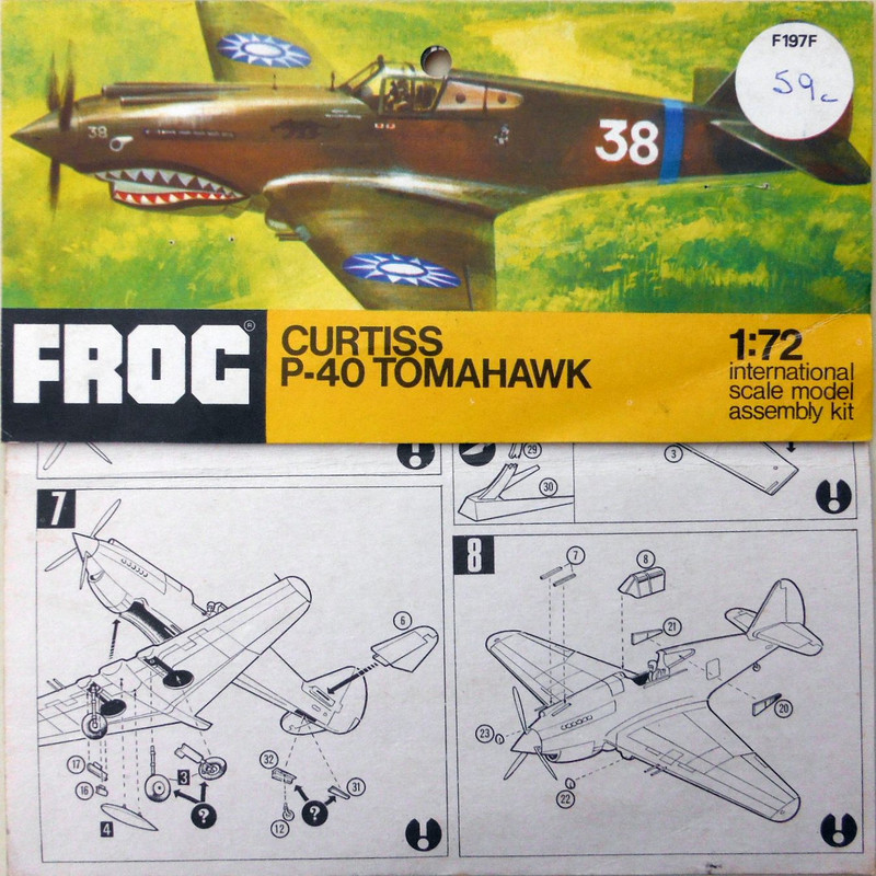 Frog 72 Curtiss P-40 Tomahawk (F197F) Header