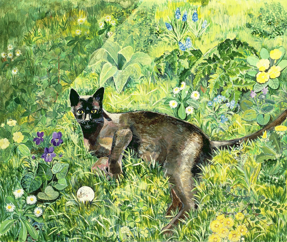 Hilary-Jones-Golfing-Cat-Meister-Drucke-550279