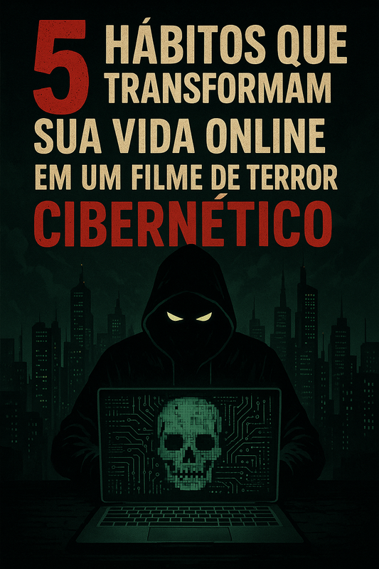 5 Hábitos que Transformam Sua Vida Online em um Filme de Terror Cibernético