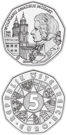 5 € AUS 2006 Mozart