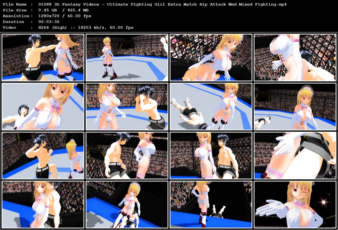 01088 3D Fantasy Videos - Ultimate Fighting Girl Extra Match Hip Attack Mmd Mixed Fighting.mp4