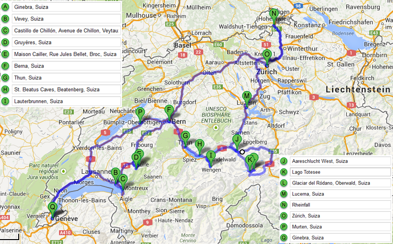 SUIZA - Diarios, Noticias y Tips - Itinerarios de 4 y 5 días (tip 2 de 5), Pais-Suiza (1)