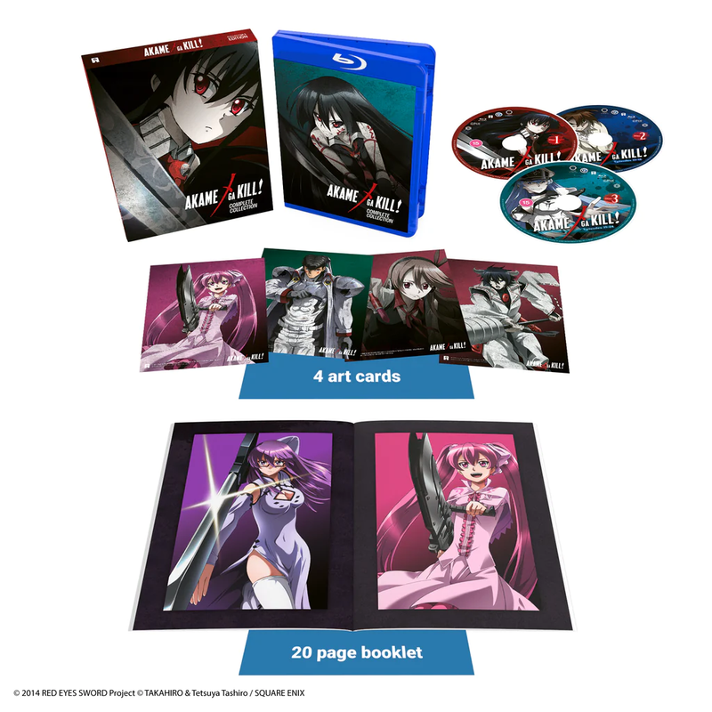 AKAME GA KILL ! - COMPLETE ANIME TV SERIES DVD (1-24 EPS) (ENG DUB) SHIP  FROM US