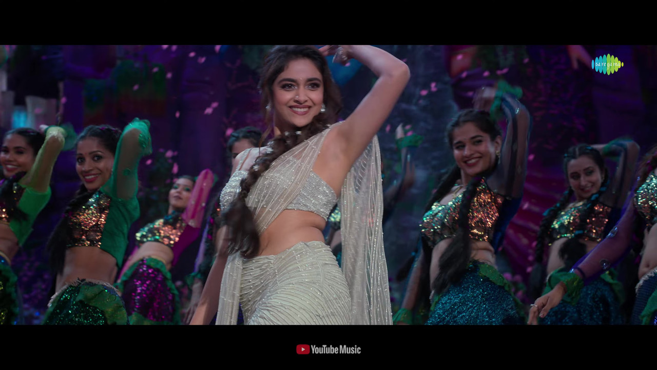 Keerthy Suresh Spicy Hot Song K Hd P Hd Sarkaru Vaari Paata