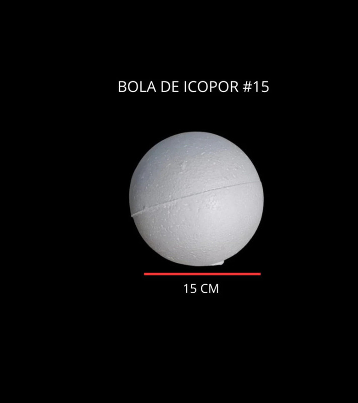 Bola de icopor esfera artes y manualidades