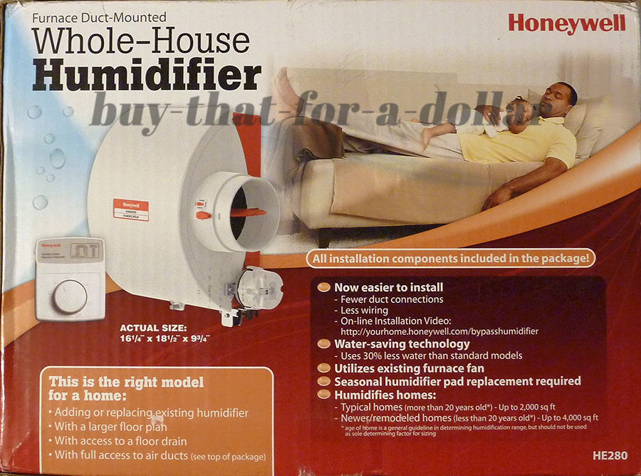 *NEW*Honeywell HE280Whole House Bypass Furnace Humidifier17 Gallon
