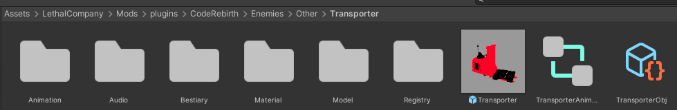Enemy Folder Structure