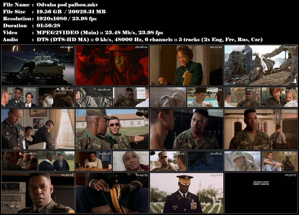 Odvaha pod palbou / Courage Under Fire (1996)