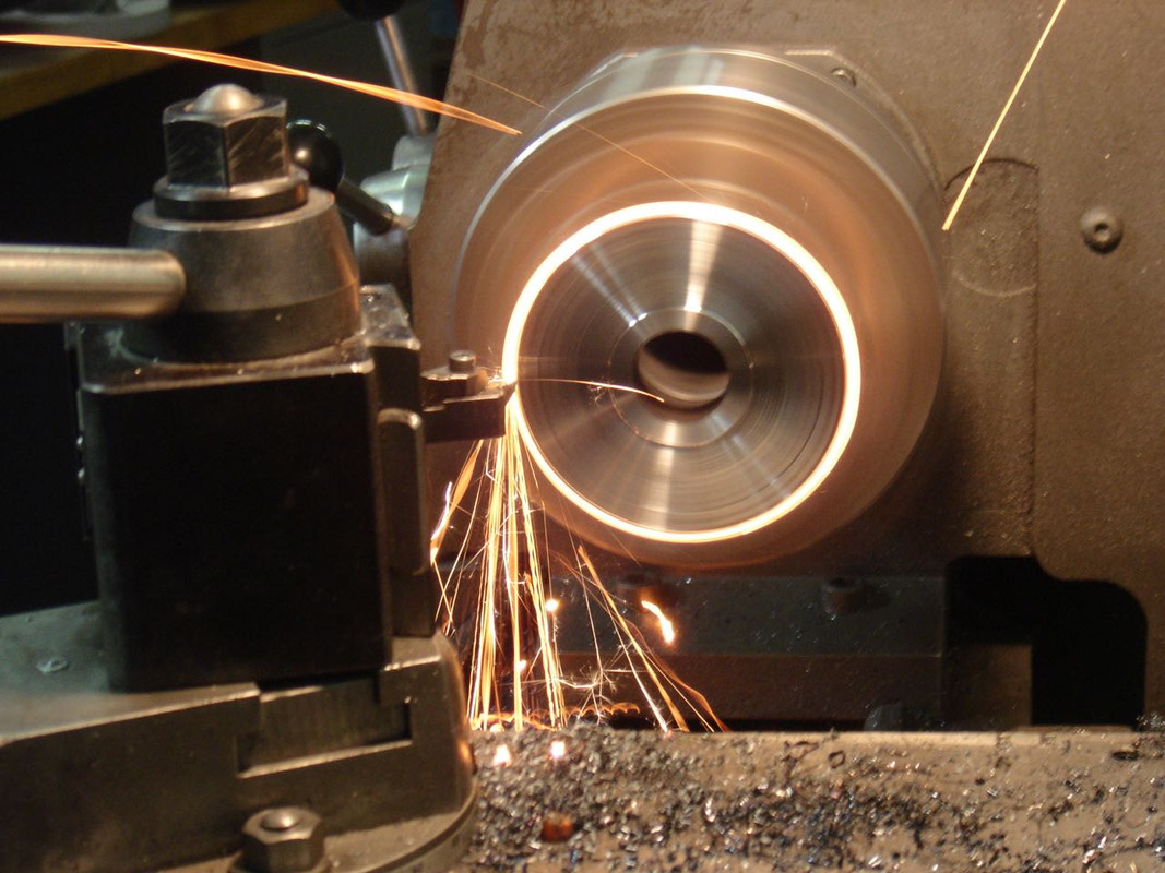 Turning down A65 sprocket