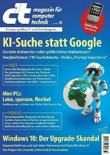 Cover: ct Magazin f&uuml;r Computertechnik No 10 vom 22  April 2023