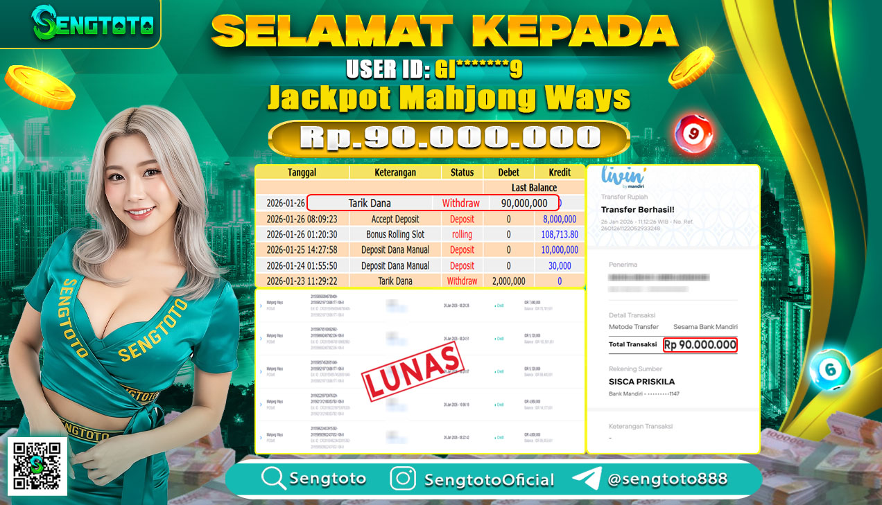 BUKTI PEMBAYARAN SLOT MAHJONG WAYS