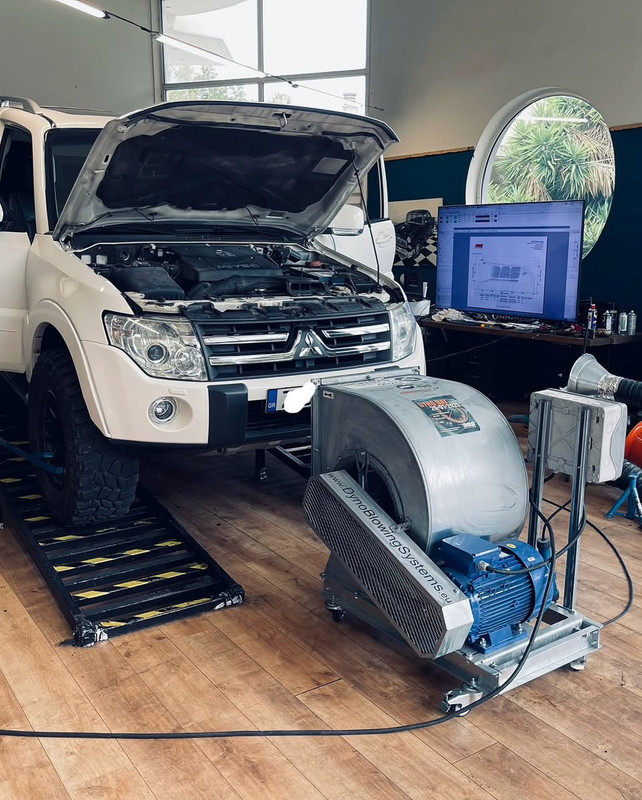 Pajero 6G75 dyno graph Stage 1 results